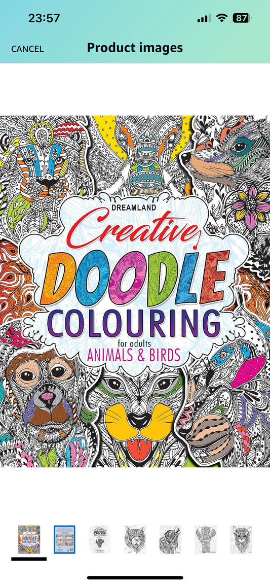 Creative Doodle Colouring-Animals & Birds